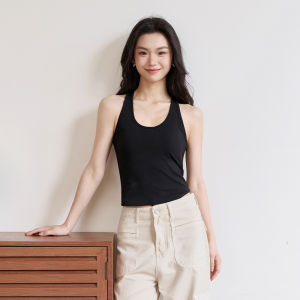 TINGGU | Hang Neck Backless Halter Top Bra Pad