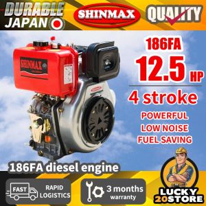 SHINMAX 186FA Air Cooled Diesel Engine 4 Stroke 12.5HP Marine With Exhaust pipe
