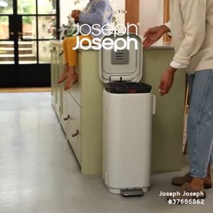 Joseph Joseph Porta™ 40L Easy-empty Pedal Bin- Midnight Blue