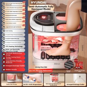 Hyundai | Heating Constant Temperature Electric Massage Foot Bath Tub