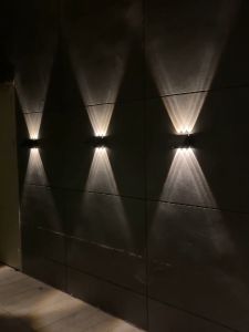 【Ready Stock】Vimite LED Lampu Raya Solar Wall Light Outdoor Waterproof Automatic Sensor Spotlight Warm White Decoration Garden Light for Yard Path House Villa Fence Gate 太阳能灯户外灯