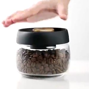 โหลแก้วสูญญากาศ ขนาด 500/900/1200/1800ml โหลแก้วสูญญากาศ แท้จากญี่ปุ่น สำหรับใส่ชา ผงชา และกาแฟ ป้องกันอากาศเข้า