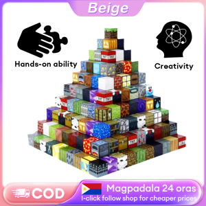 Beige 50/100/200-Piece Magnetic Building Blocks Educational STEM Toy Gift for Kids Mineral