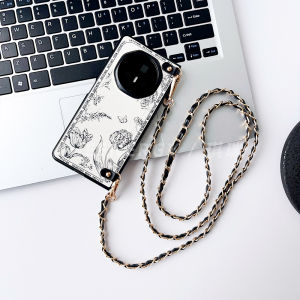 Qi Rui Mo Shangdi Florals Applicable to Honor Magicv3 Phone Case Magic V2 Foldable Screen Chain Extreme Edition Female Protective Case All-Inclusive Drop-Resistant Huawei Silk Scarf Bracelet Crossbody Back Lanyard