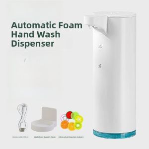 Smart Automatic Sensor Soap Dispenser Stainless Steel Kitchen Wall Mounted No Touch Electric Dish Soap Machine Home Decor