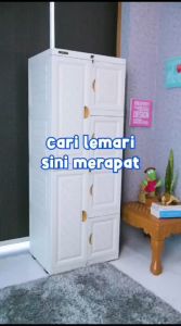 LEMARI NAPOLLY PAKAIAN SUSUN 3 DAN SUSUN 4 PLASTIK ANTI RAYAP MURAH
