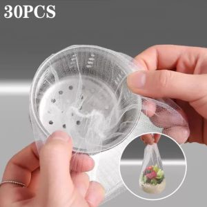 30pcs Disposable Sink Filter Mesh Kitchen Sink Residue Drainage Outlet Garbage Bag Household Sewer Hair Filter Mesh