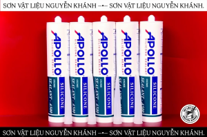 Keo Silicone Apollo A500 Màu Đen – Keo Trám Khe Dán Kính Chống Thấm Đa Năng Keo Silicone Oxime Sealant A500