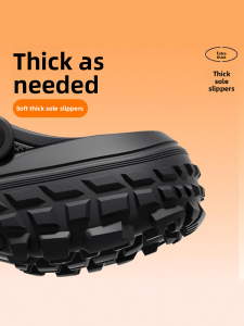 Mens Thick Bottom Hole Shoe Driving Fishing Outdoor Wear Anti Slip Wear Resistant Summer Slip-On EVA Material Youth Trend