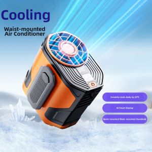 ZHUOLESHI | Portable Large Wind Power USB Charging Waist Clipped Fan