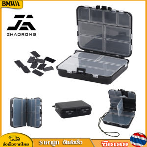ZHAORONG เรียบร้อยและเป็นระเบียบภายในกล่องเก็บเหยื่อพลาสติกน้ำหนักเบาแบบพกพา 26 ช่องแต่ละช่องตกปลาสำหรับตกปลาสระว่ายน้ำตกปลากลางแจ้ง