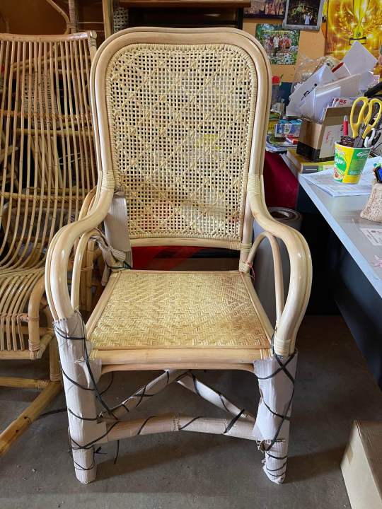 Grandfather Rattan Chair Cane furniture Kerusi Mantang Kerusi