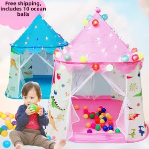 LIUGONGZHUCHENGBAO | Children Princess Game Tent Toy House
