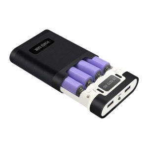 occkic | DIY 4x18650 Battery (Not Included) 10000mAh Power Bank Shell Box Module With 2 USB Port Led Light For Phone Pad DIY Power Shell