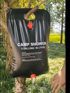 ถุงอาบน้ำพร้อมฝักบัว20L25L​ ถุงน้ำอเนกประสงค์​ล้างภาชนะ​ ถุงอาบน้ำกางเต็นท์ ถุงน้ำอุ่น ถุงเก็บน้ำ เดินป่า ตั้งแคมป์