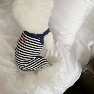 Summer Thin Pet Striped Pants Teddy Bichon Pomeranian Puppy Clothes Summer Cool Small Size Dogs York Summer