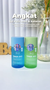 SR12 Toner AHA BHA 60ml Exfoliating Toner Mengangkat Sel Kulit Mati Mengatasi Jerawat & Flek Hitam