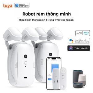 Robot Rèm Thông Minh Tuya Điều Khiển 3 Trong 1 Qua Ứng Dụng Tuya/Điều Khiển Từ xa/Thoại (Alexa Google Siri) Dành Cho Phụ Kiện Tự Động Hóa Nhà Cửa Hệ Thống Ray Rèm La Mã