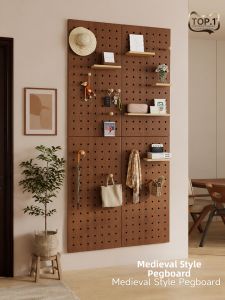 BEIQIVI | Wall-Mountable Decorative Storage Board for Entryways Wooden