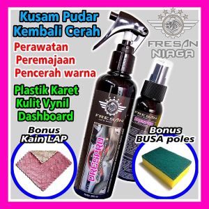 Dashboard Kusam Pudar Restorasi Warna Kembali Cerah Tajam Perawatan Jok Trim Plastik Karet Vinyl Kulit Ban Interior Eksterior