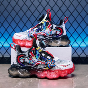 KUOBURENSHENG | Rotatable Buckle Slip Resistant Soft Sole Light-up Sneakers