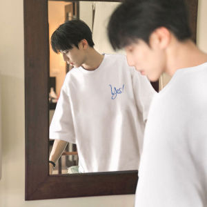 Heavyweight Short Sleeve T-Shirt Pure Cotton 5-Point Half Sleeve Mens Summer Fashion Brand High Street Style Breathable Casual Tee