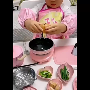 Complete set of cooking toys/cooking aids/kitchen stove cooking set/parent-child interactive toys/educational materials