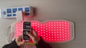 ZJZK 450 Leds Silicone Near Infrared Red Light Therapy Pad Body Back Pain Relief Burn Fat Wrap Slimming Machine Waist Heat Pad
