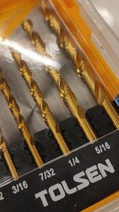 Tolsen 15pcs HSS M2 Twist Drill Bits Set For Stainless or Metal(1/16)75100 " to 3/8"