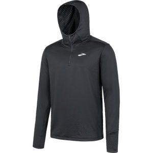 Brooks | Thermal Hooded Long Sleeve Sport Top with Reflective Strips