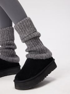 ทันสมัย สีเทา ขนสัตว์ ถุงเท้าโยคะ ผู้หญิง เลกกิ้ง ถุงเท้ารักษาความอบอุ่น ฤดูใบไม้ร่วง ฤดูหนาว สไตล์บุคลิกภาพ Yarnma ที่สะดวกสบาย