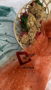 [1 METER] Kain Tille Stone / Tulle Stone / Tille Polos Mutiara Stone / Tille Swaroski