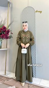 NABILA DRESS ORY AKU KARISSA/GAMIS BORDIR ORY AKU KARISSA