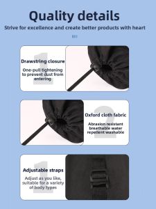 Oxford Fabric Storage Bag Waterproof Outdoor Umbrella Yoga Mat Folding Chair Triangle Support Frame Tent Pole Organizer