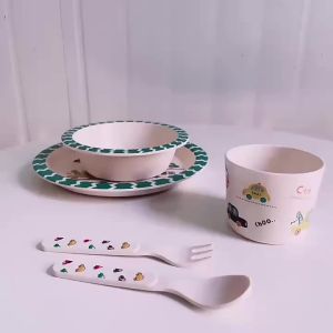 JUZIJIADEKEER | Cute Car Design Baby Dining Set ECO Friendly