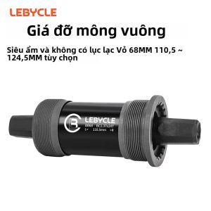 LEBYCLE MTB Đường Xe Đạp Vuông Dưới Chân Đế BB68 Ren Rỗng Trục Tương Thích Với 113/120/122.5/124.5/126mm Xe Đạp