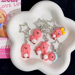 Nicedays🍒Loopy Star Gantungan Kunci Lucu Berang-berang Ransel Liontin Kartun Dekorasi Gantung Hadiah Sahabat COD