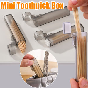 5/10PCS Mini Toothpick Box Portable Carry-On Travel Cotton Swab Storage Box Simple Band-Aid Classification Organization Box Home Creative Toothpick Holder