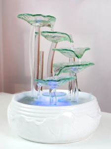 Creative Desktop Office Living Room Fountain Wealth Attracting High End Moving in Self Circulating Small  Water Flow Ornaments