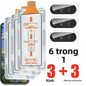 Bộ Bảo Vệ Màn Hình 3 + 3 Cho Google Pixel Series 10 9 9a Pro XL 8A 8 7 7a 6a 5G Kính Cường Lực Có Bảo Vệ Camera Sau Chống Vân Tay Chống Trầy Xước