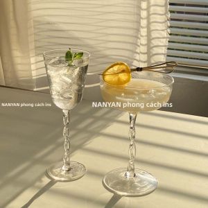 Cốc Bong Bóng Sợi Xoắn Đơn Giản Sáng Tạo Cốc Pha Chế Margarita Cốc Sâm Panh Cốc Bong Bóng Rượu Vang Nổi Tiếng Trên Internet