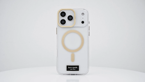 Kate Spade New York iPhone 17 Pro/Pro Max Metallic Gold Icon Stand MagSafe Compatible Case