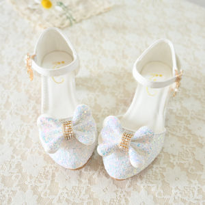 Giày Cao Gót Cho Bé Gái Giày Đơn Công Chúa Giày Đế Phẳng Bằng Pha Lê Thời Trang Mới Cho Bé Gái Giày Học Sinh Giày Biểu Diễn