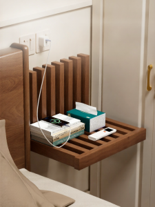 ZHUSHANXIA | Foldable Creative Storage Shelf Wall-mounted Suspended Bedside Table Small Size