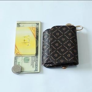 กระเป๋าสตางค์มัลติฟังก์ชั่นพิมพ์ลายสําหรับผู้หญิง กระเป๋าสตางค์หลายความจุ พับเก็บได้ เปลี่ยนกระเป๋าสตางค์