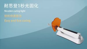Niceden | Dental 1 Second Curing Light Long-lasting Battery Life 360° Rotating Light Source Lamp Light 800-2400mw/cm² Focusing Drop-resist