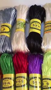 (20 meter) Tali cina Satin Tali Simpul Cina Uk. 2.5mm Membuat Gelang - Beberapa warna