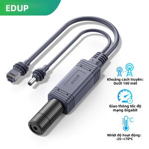 Bộ Chia Tín Hiệu PoE Gigabit Cách Ly EDUP 100W Giao Diện RJ45 1000Mbps Cho StarLink Mini Dishy - Kết Nối Mạng Ổn Định Và Đáng Tin Cậy
