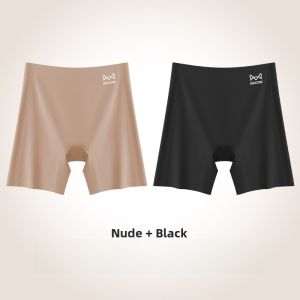 Miiow | Womens Safety Pants High Waist Invisible Seamless Underwear Briefs Foundation Liquid Flat Angle Shorts Cat Person Brand