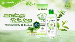 Nước Tắm gội Thảo Dược DR.PAPIE an toàn Cho Bé 230ml - Giúp Ngăn Ngừa Và Giảm Các Vấn Đề Về Da - DR PAPIE